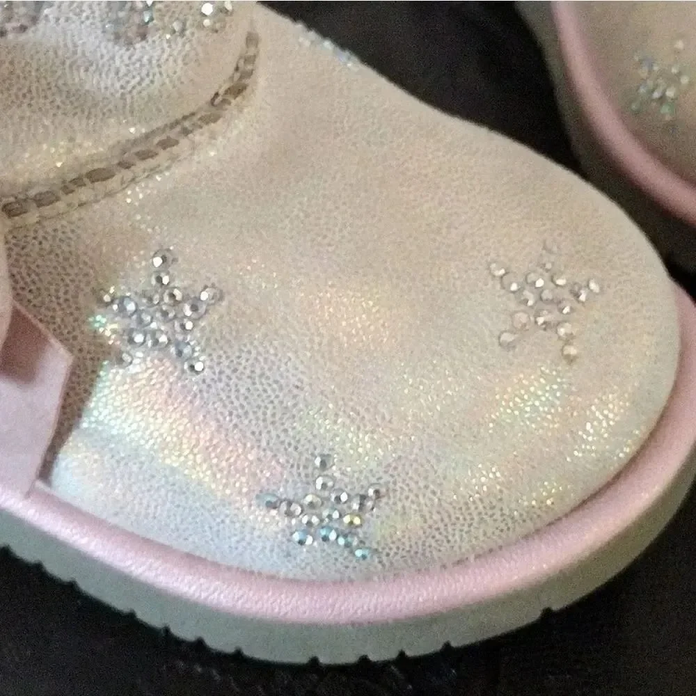 Y2K Juicy Couture Pink Lil Southgate Rhinestones Winter Fur Boots Toddler's SZ 5